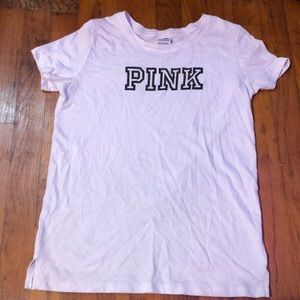 PINK white tee shirt
